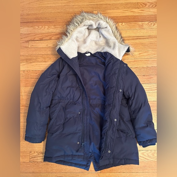 Crewcuts Boy Girl Fishtail Puffer Parka Size 12 Almost New - Picture 2 of 8